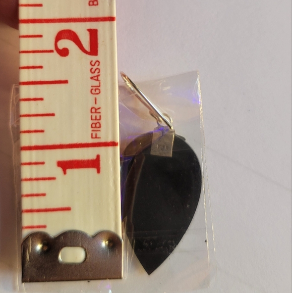 Abalone shell dragonfly drop earrings sterling silver - Picture 4 of 5